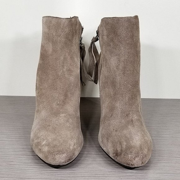 Dolce Vita 'Gracie' Wedge Bootie, Dark Taupe Suede, Womens Size 7.5 M - Picture 2 of 9
